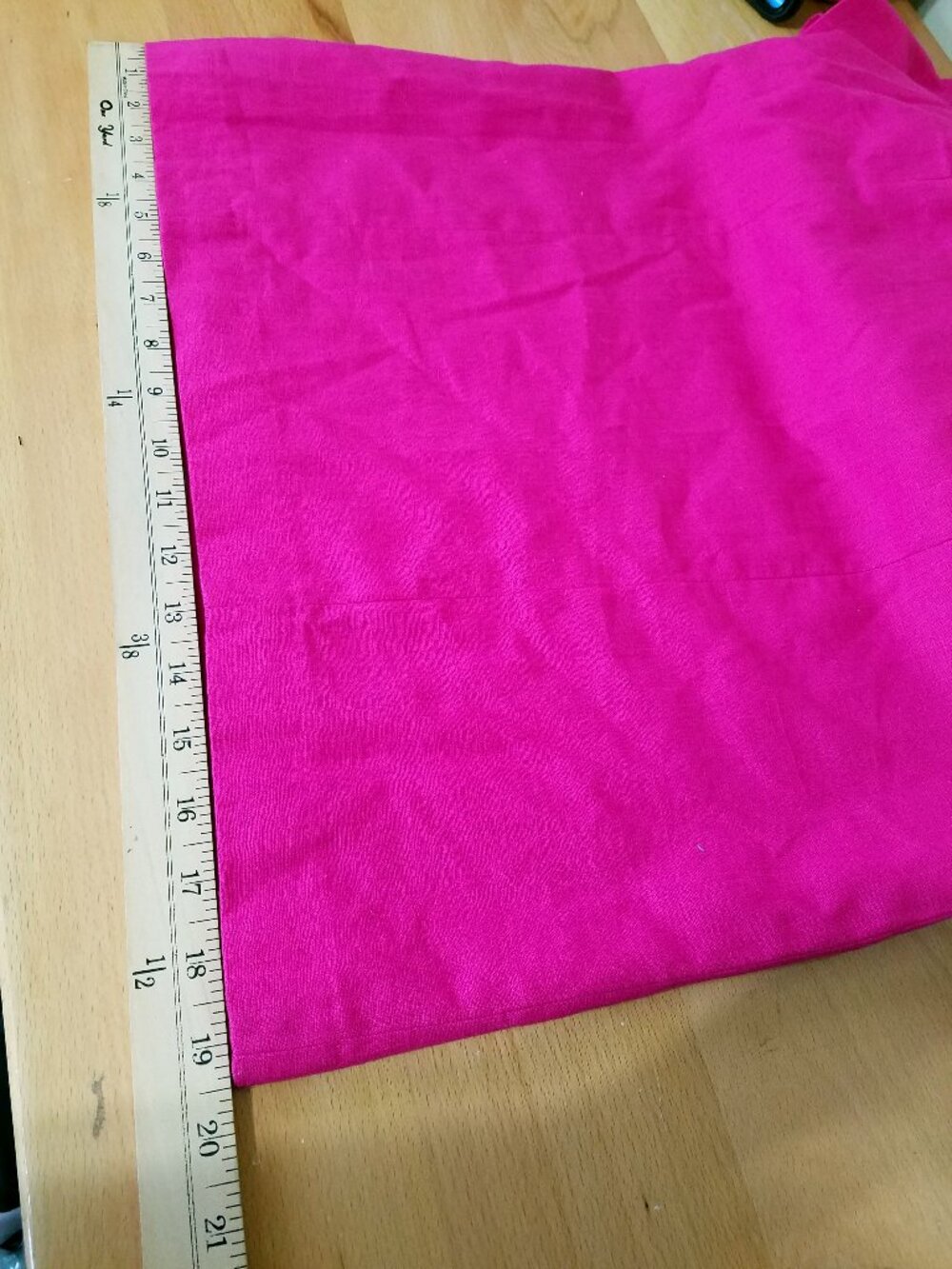 Fuchsia Midi Dress with Short Sleeves - Picture 7 of 10